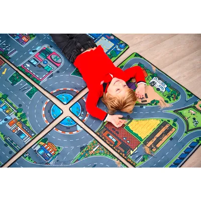 Micro World Playmat - Vägmatta - Dickie - Toys