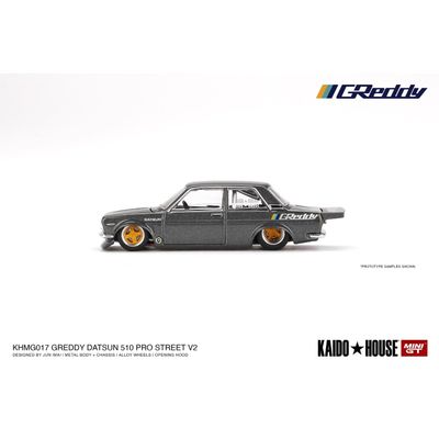 Datsun 510 Pro Street GReddy - 017 - KAIDO - Mini GT - 1:64