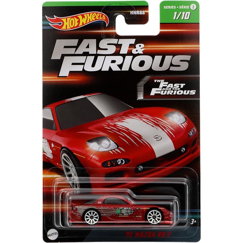 95 Mazda RX-7 - Röd - F&F - S2 1/10 - Hot Wheels