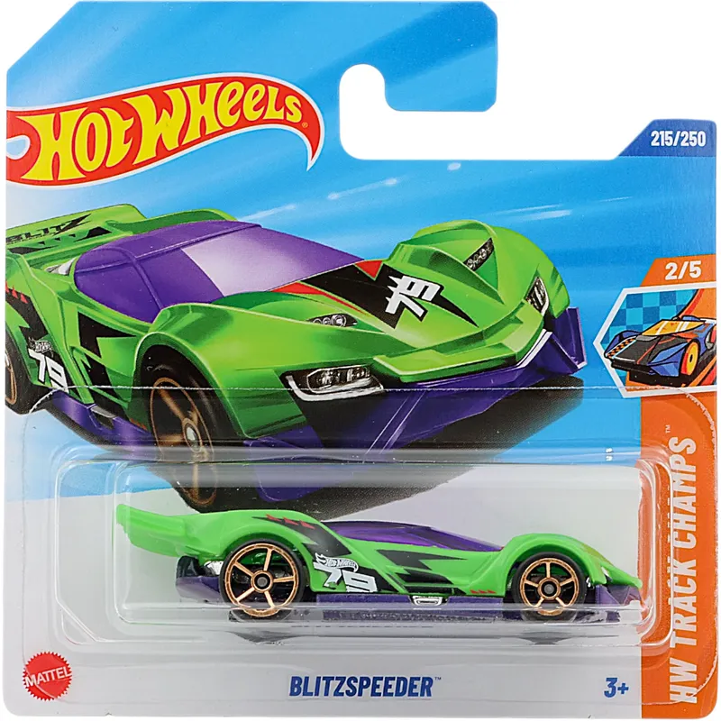 Blitzspeeder - Grön - HW Track Champs - 215/250 - Hot Wheels