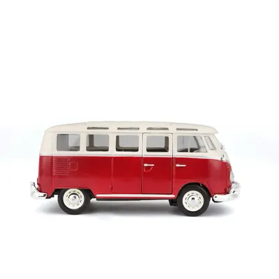 Volkswagen Van "Samba" Bus - Röd - Maisto - 1:25