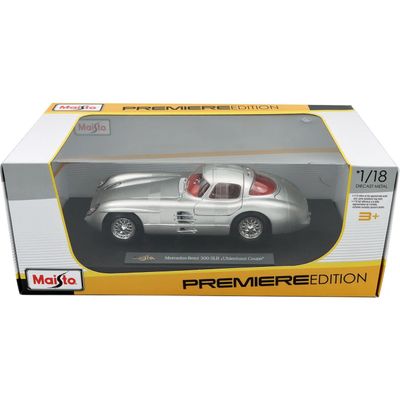 Mercedes-Benz 300 SLR Uhlenhaut Coupe - Silver - Maisto 1:18