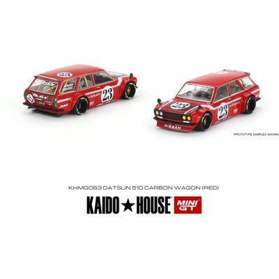 Datsun 510 Wagon - Röd - Kaido House - 063 - Mini GT - 1:64