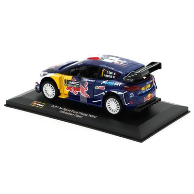 SKADAD FÖRPACKNING - 2017 M-Sport Ford Fiesta WRC Sébastien Ogier - Bburago 1:32