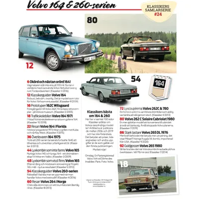 Volvo 160/260 - Klassikers Samlarserie #24 - Tidning