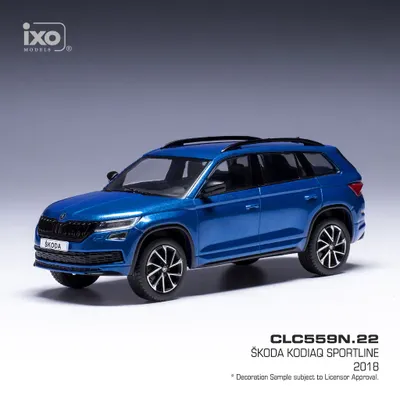 Skoda Kodiaq Sportline - 2018 - Blå - Ixo Models - 1:43