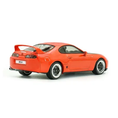 Toyota Supra MKIV 2JZ (A80) - 2001 - Orange / Svart - Solido - 1:43