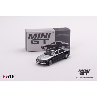 Mercedes-Maybach S 680 - Silver/Blå - Mini GT - 1:64