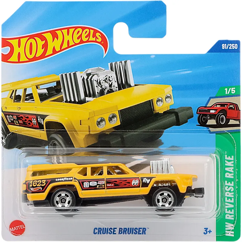 Cruise Bruiser - Gul - HW Reverse Rake - 91/250 - Hot Wheels