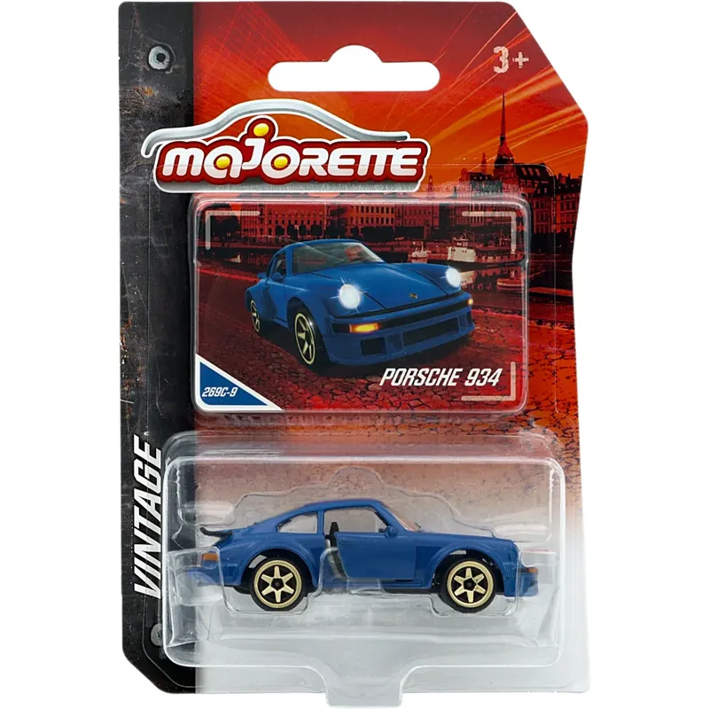Porsche 934 - Blå - Vintage - Majorette - 7 cm