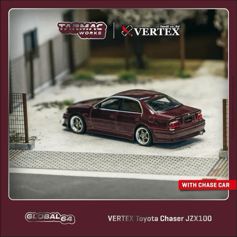 VERTEX Toyota Chaser JZX100 - Lila - Tarmac Works - 1:64