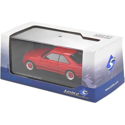 Mercedes-Benz 560 SEC AMG Widebody 1990 Röd - Solido - 1:43