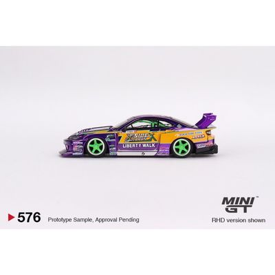 SKADAD FÖRPACKNING - LB-Super Silhouette Nissan S15 SILVIA #555 - Mini GT - 1:64