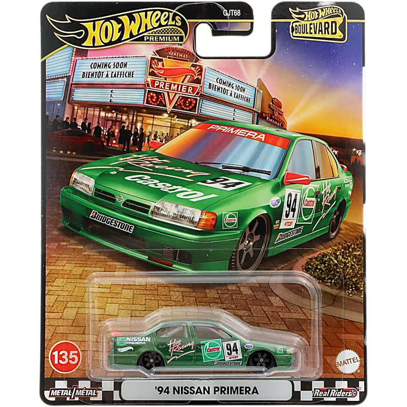 '94 Nissan Primera - Castrol - Grön - Hot Wheels