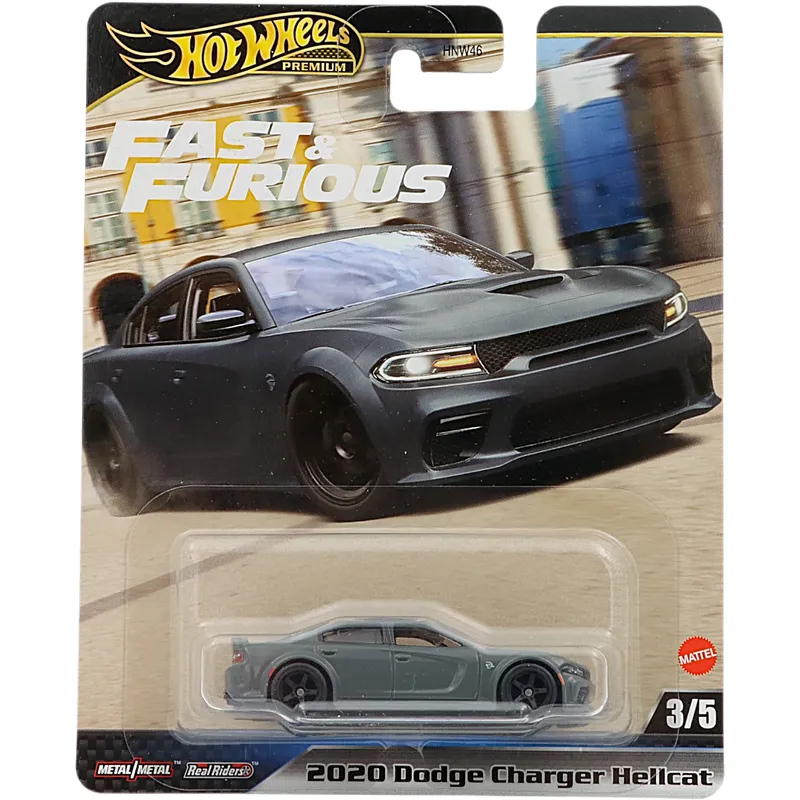 SKADAD FÖRPACKNING - 2020 Dodge Charger Hellcat - Grå - Fast & Furious - Hot Wheels
