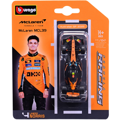 McLaren MCL39 - Lando Norris - Bburago - 1:64 - 9 cm