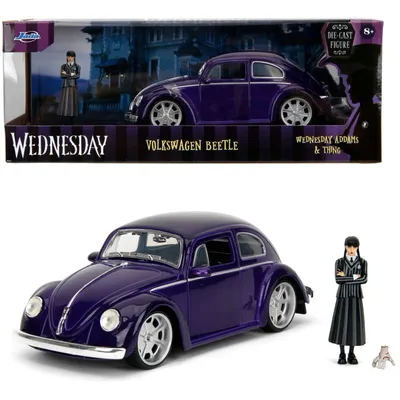 Volkswagen Beetle - Wednesday Addams & Thing - Jada - 1:24