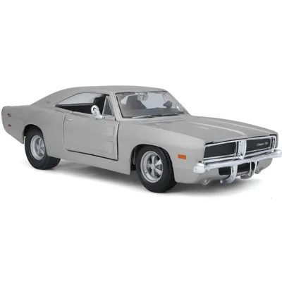 1969 Dodge Charger R/T - Silver - Maisto - 1:25