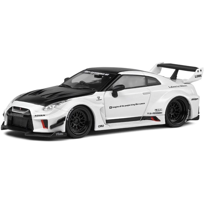 Nissan GT-R (R35) - LibertyWalk - Vit - Solido - 1:43