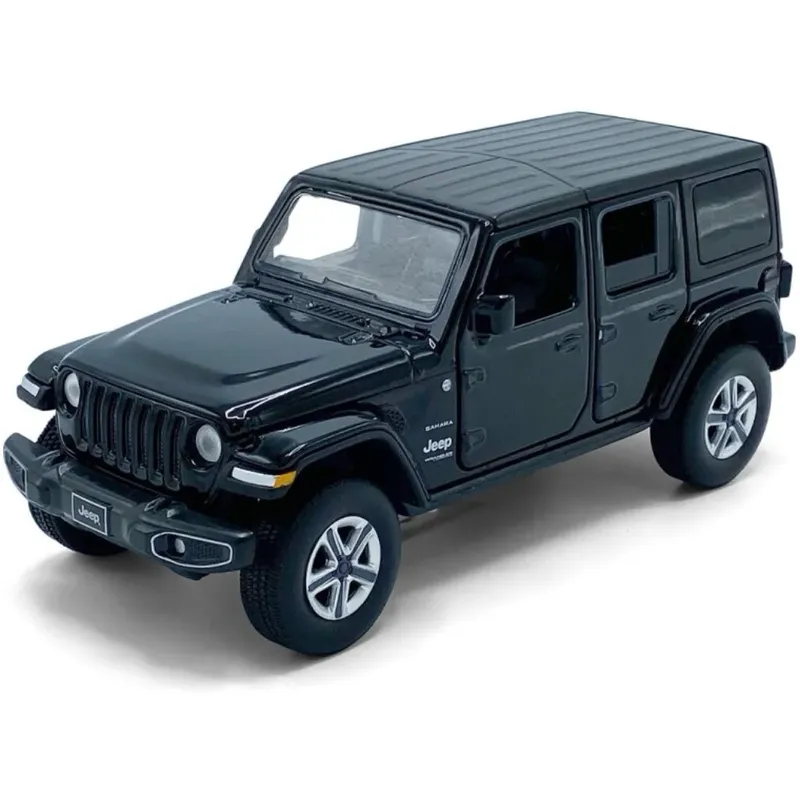 Jeep Wrangler Sahara - Svart - Ljud & Ljus - Tayumo - 1:32