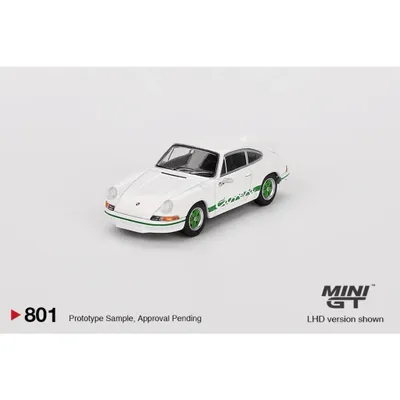 Porsche 911 Carrera RS 2.7 - Vit/Grön - 801 - Mini GT - 1:64