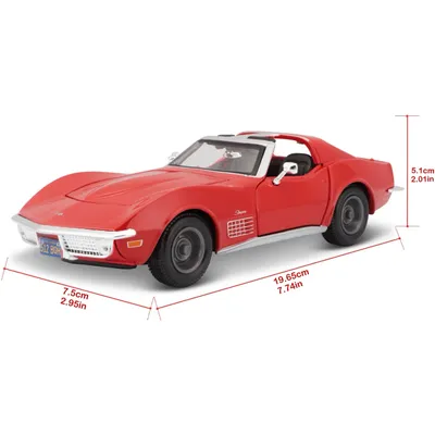 1970 Corvette - Chevrolet - Röd - Maisto - 1:24