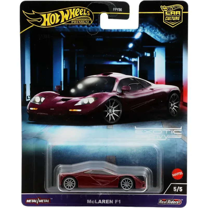 McLaren F1 - Vinröd - Exotic Envy - 5/5 - Hot Wheels