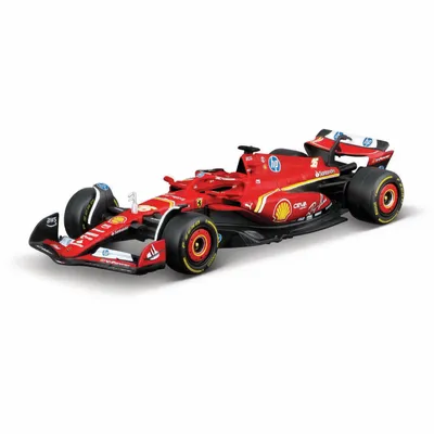 Ferrari SF-24 - Radiostyrd F1-bil med Racing Track - Leclerc - Bburago