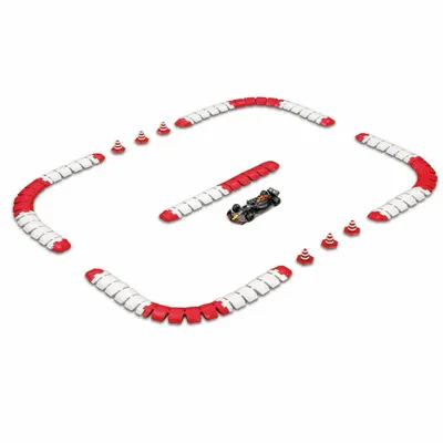Red Bull RB20 - Radiostyrd F1-bil med Racing Track - Verstappen - Bburago