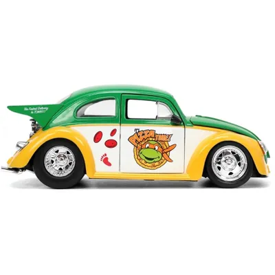 Michelangelo & 1959 Volkswagen Drag Beetle - Jada - 1:24