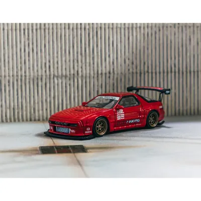 Pandem Mazda RX-7 FC3S - Röd - Tarmac Works - 1:64