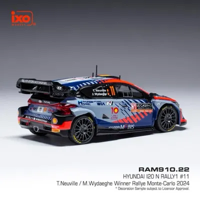 Hyundai i20 N Rally1 - Neuville / Wydaeghe 2024 - Ixo - 1:43