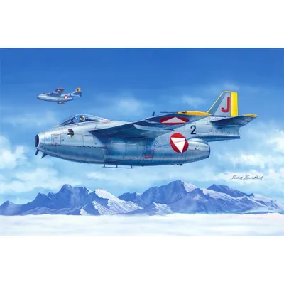 Saab J-29F Tunnan - Byggmodell - 81745 - Hobby Boss - 1:48