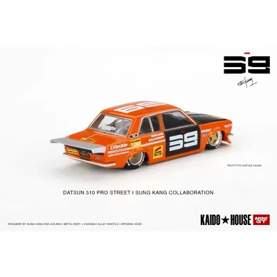 Datsun 510 Pro Street SK510 Orange - Kaido House - 1:64