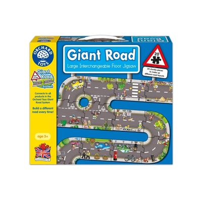 Gigantiskt vägpussel (20 bitar) - Giant Road - Orchard Toys