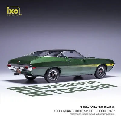 Ford Gran Torino Sport - 1972 - Grøn - Ixo Models - 1:18