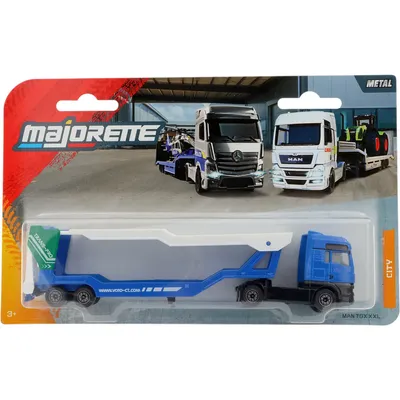 MAN TGX XXL - dragbil + biltrailer - Transporter - Majorette