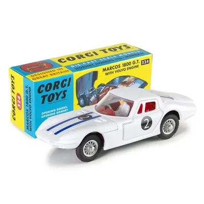 Marcos 1800 G.T. With Volvo Engine - 324 - Corgi Toys - 1:44
