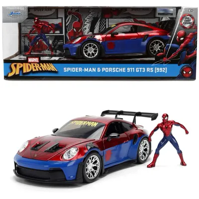 Spider-Man & Porsche 911 GT3 RS (992) - Jada Toys - 1:24
