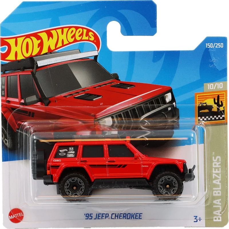 95 Jeep Cherokee - Baja Blazers - Röd - Hot Wheels