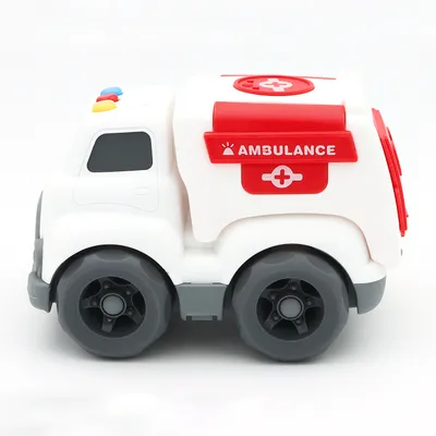Ambulance Truck - Ljud och Ljus - Kinetic Truck - 16 cm