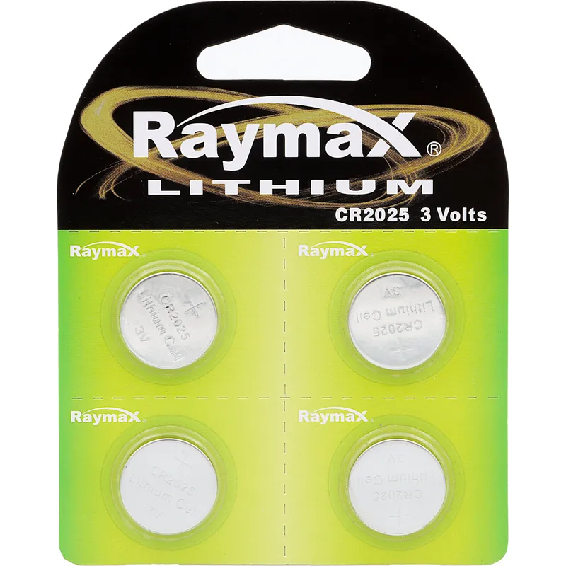 Batterier CR2025 (4-pack) - 3 V - Lithium - Raymax