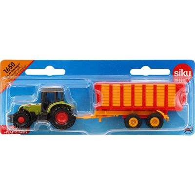 Claas - Traktor med ensilagevagn - 1650 - Siku - 1:87