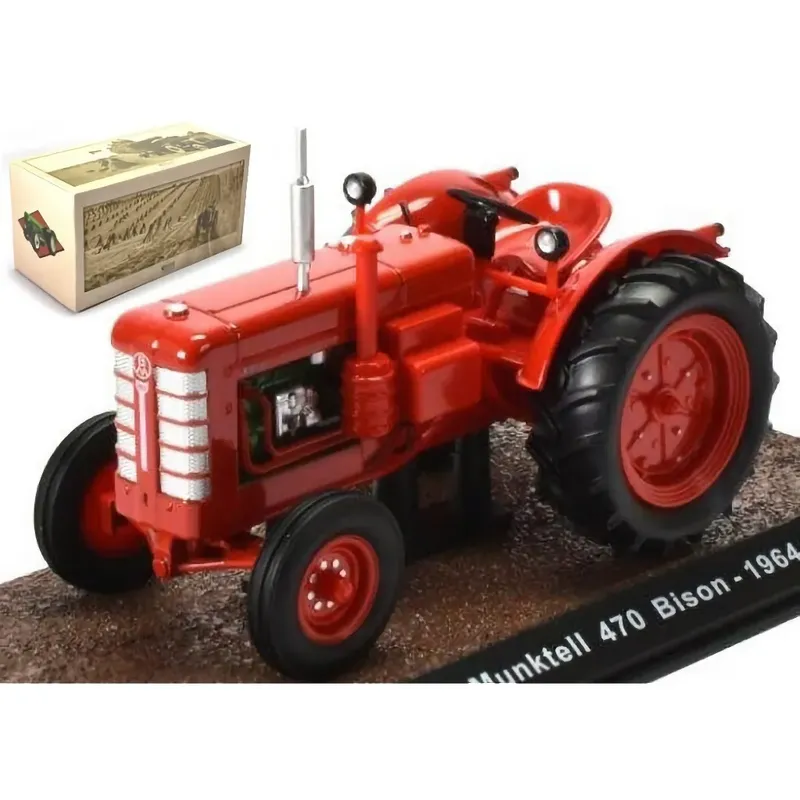 Bolinder Munktell Volvo 460 Bison - 1964 - Röd - Atlas - 1:43