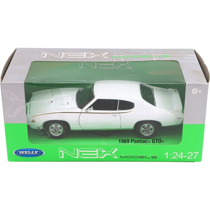 1969 Pontiac GTO - Vit - Welly - 1:24