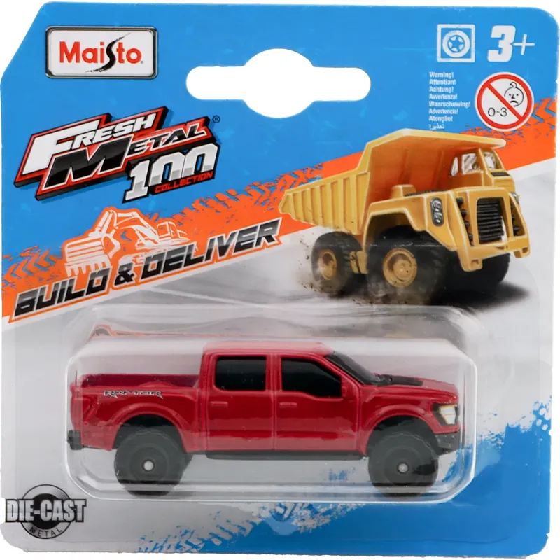 Ford F-150 Raptor - 2001 - Röd - Maisto - 7 cm