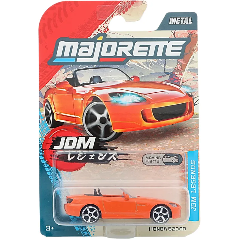 Honda S2000 - Orange - JDM Legends - Majorette - 7 cm