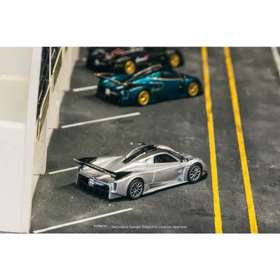 Pagani Huayra R - Satin Silver - GLOBAL64 - Tarmac Works - 1:64