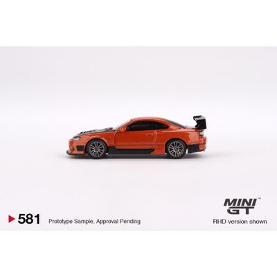 Nissan Silvia S15 D-MAX - Metallic Orange - Mini GT - 1:64