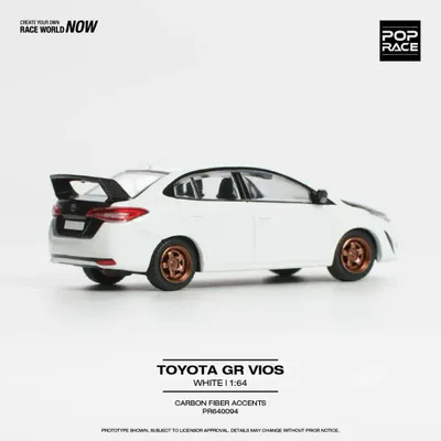 Toyota GR Vios - Vit - Pop Race - 1:64